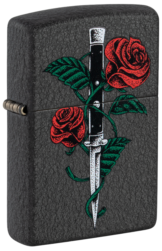Zippo vžigalnik 49778 Rose Dagger Tattoo