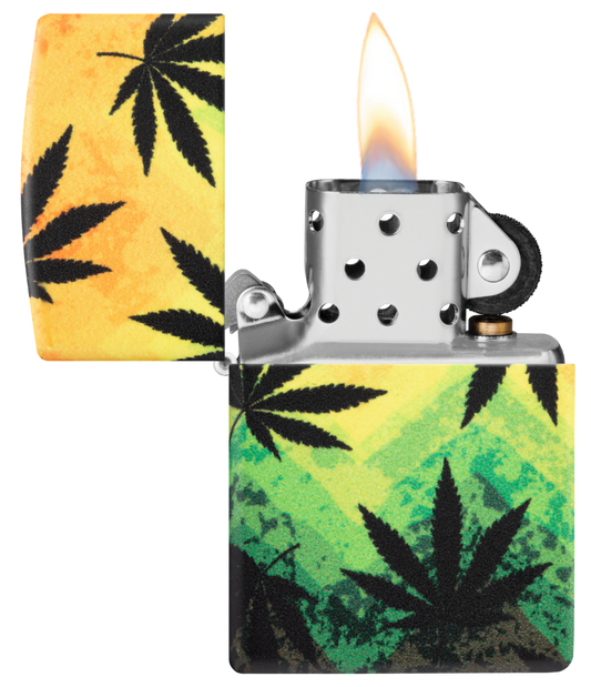 Zippo vžigalnik 49806 Rasta Cannabis
