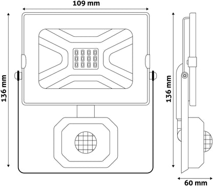 Avide 908984 Reflektor s senzorjem SMD LED 10W NW  800 lm