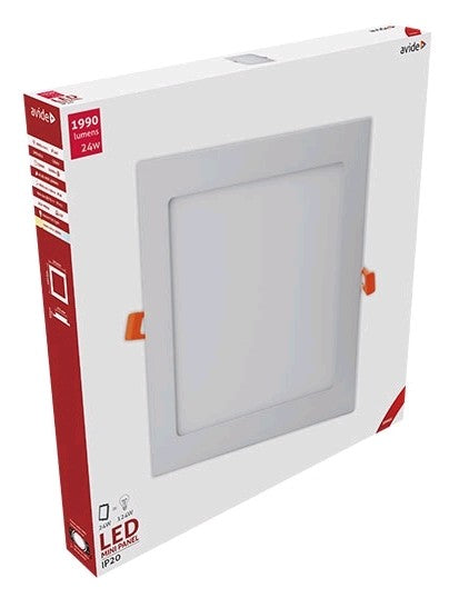 Avide 913100 Vgradna stropna svetilka LED 24W WW 1990 lm