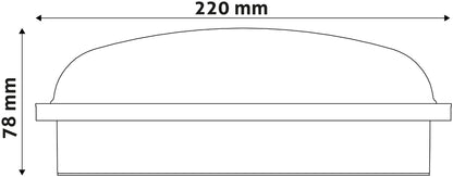 Avide 915241 Zunanja svetilka (Triton-O) Okrogla 20W 4000K 1700 lm IP65