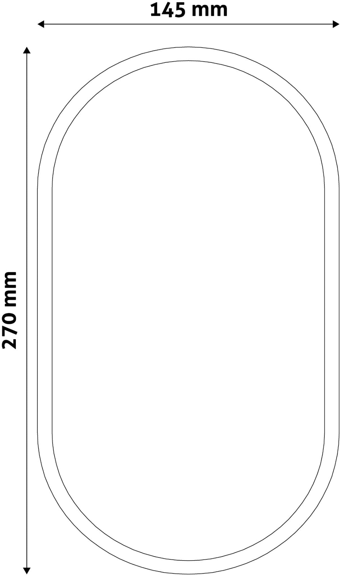 Avide 915289 Zunanja svetilka (Triton-O) Oval 20W 4000K 1700 lm IP65