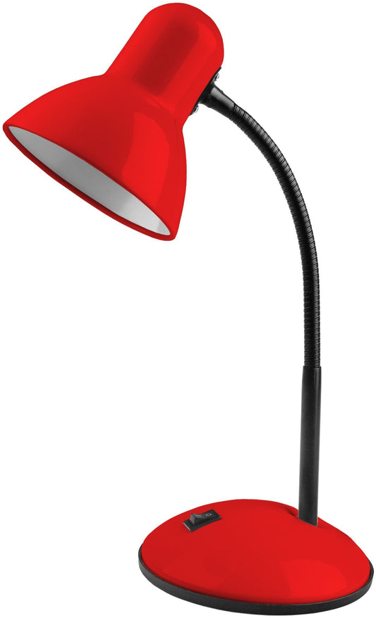 Avide 915586 Namizna svetilka Basic Simple E27 max 40W Rdeča