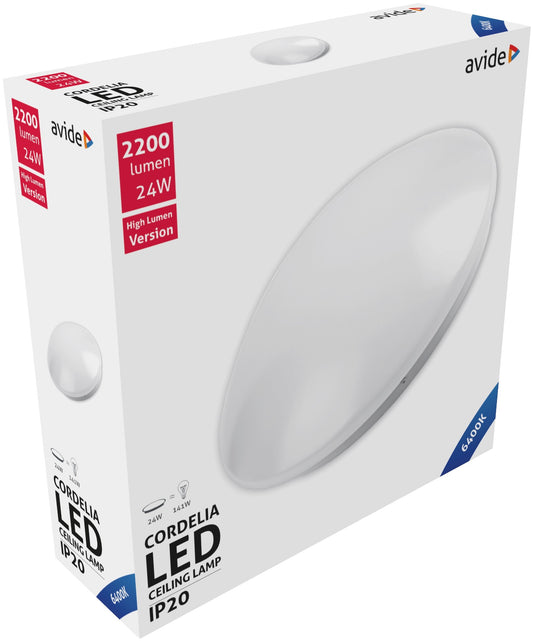 Avide 15647 Stropna svetilka Cordelia LED 24W CW 2200 lm