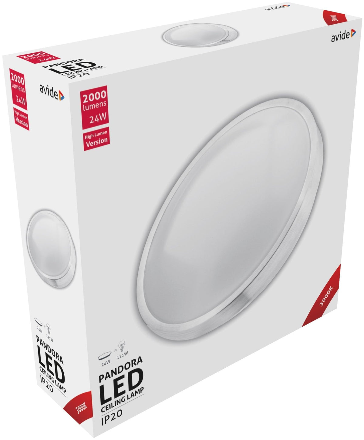 Avide 924144 Stropna svetilka Pandora LED 24W 3000K 2000 lm