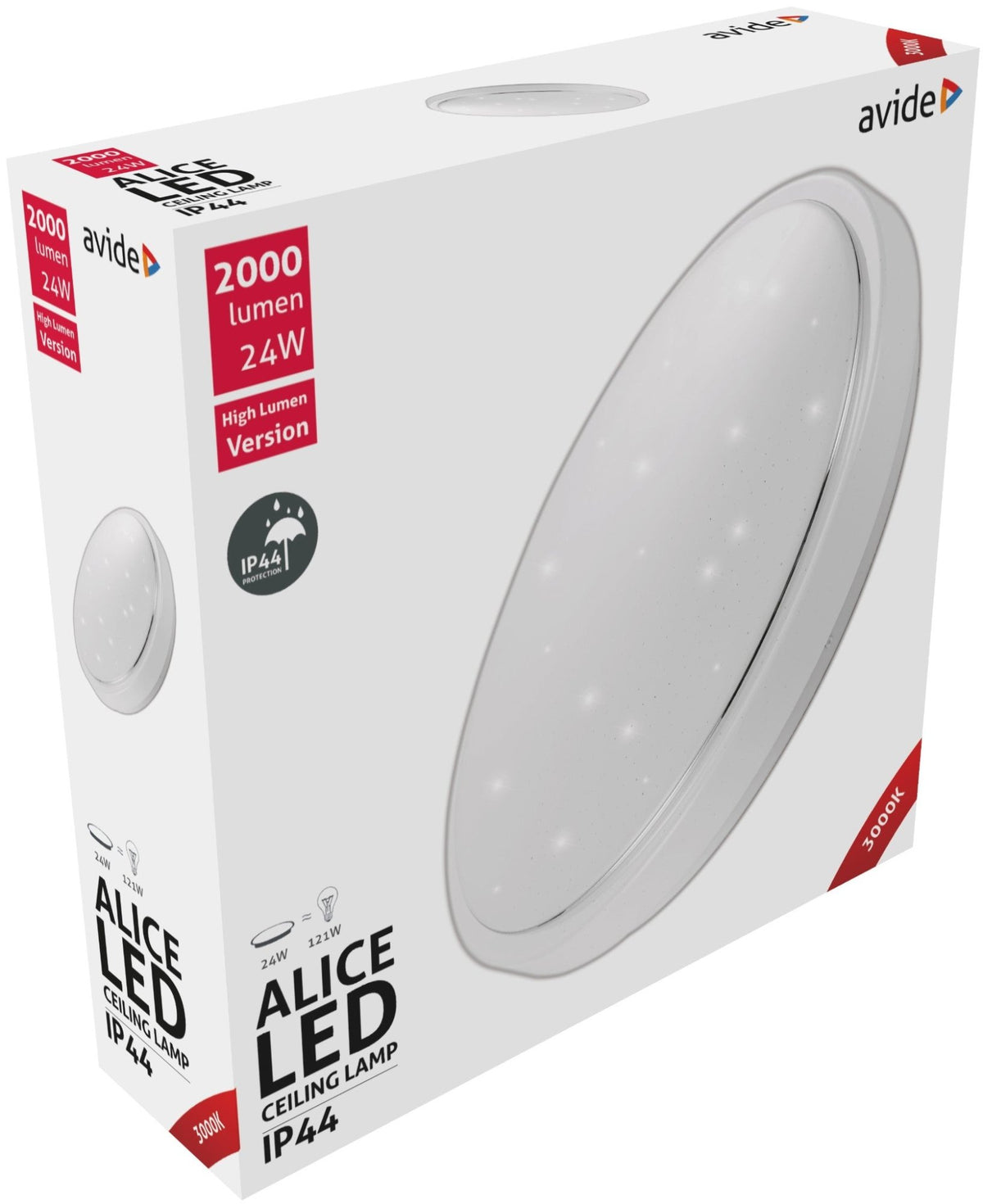 Avide 924229 Stropna svetilka Alice LED 24W WW 2000 lm