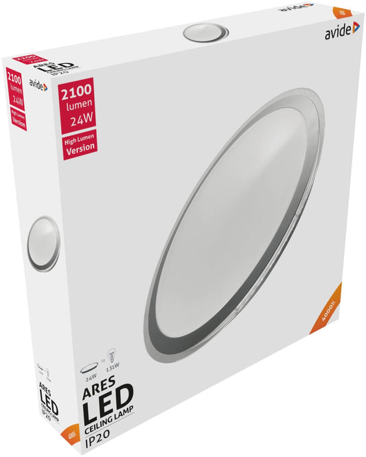 Avide 927244 Stropna svetilka Ares LED 24W NW 2100 lumnov