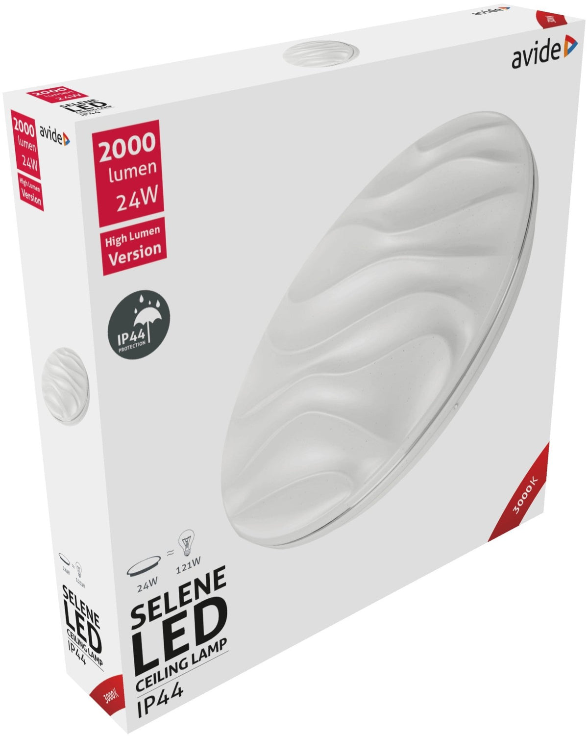 Avide 928043 Stropna svetilka Selene LED 24W WW 2000 lm