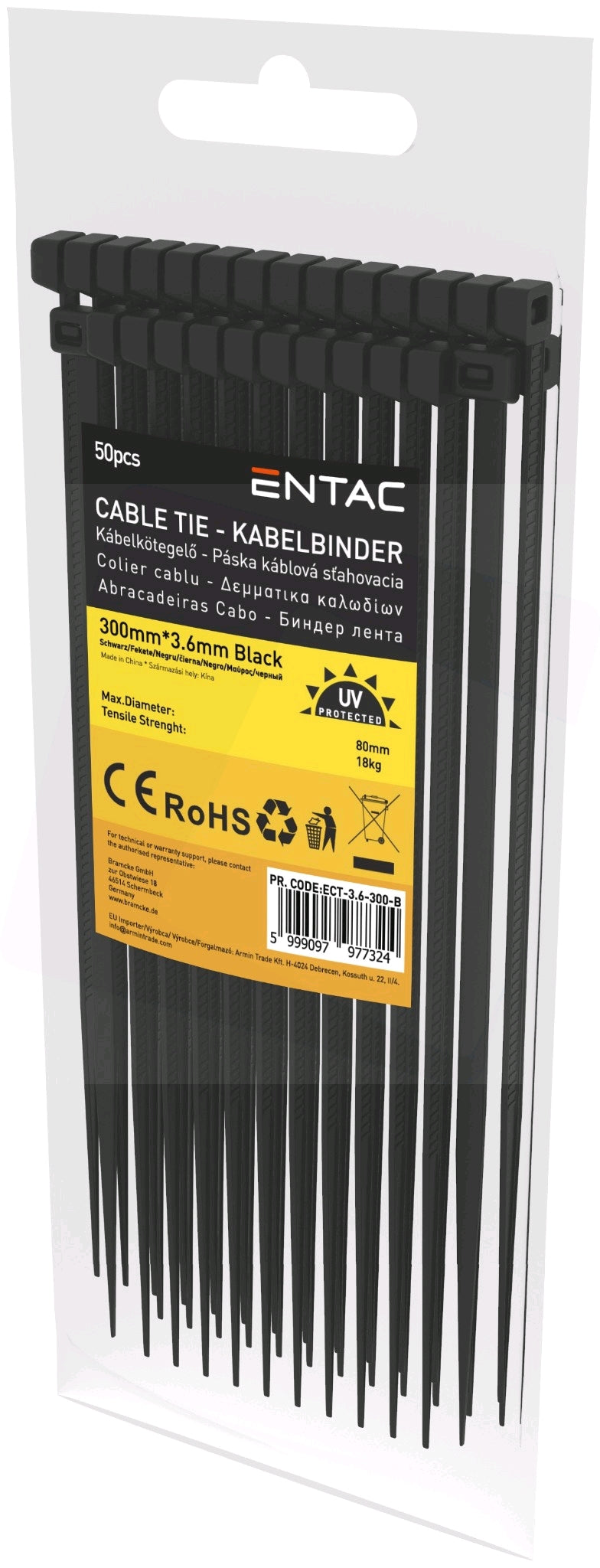 Entac 977324 Vezice 3,6 x 300 mm