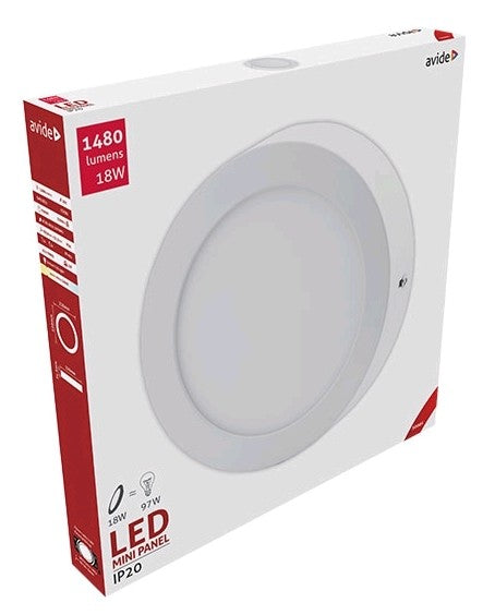 Avide 81949 Stropna svetilka SMD LED 18W WW 1480 lm