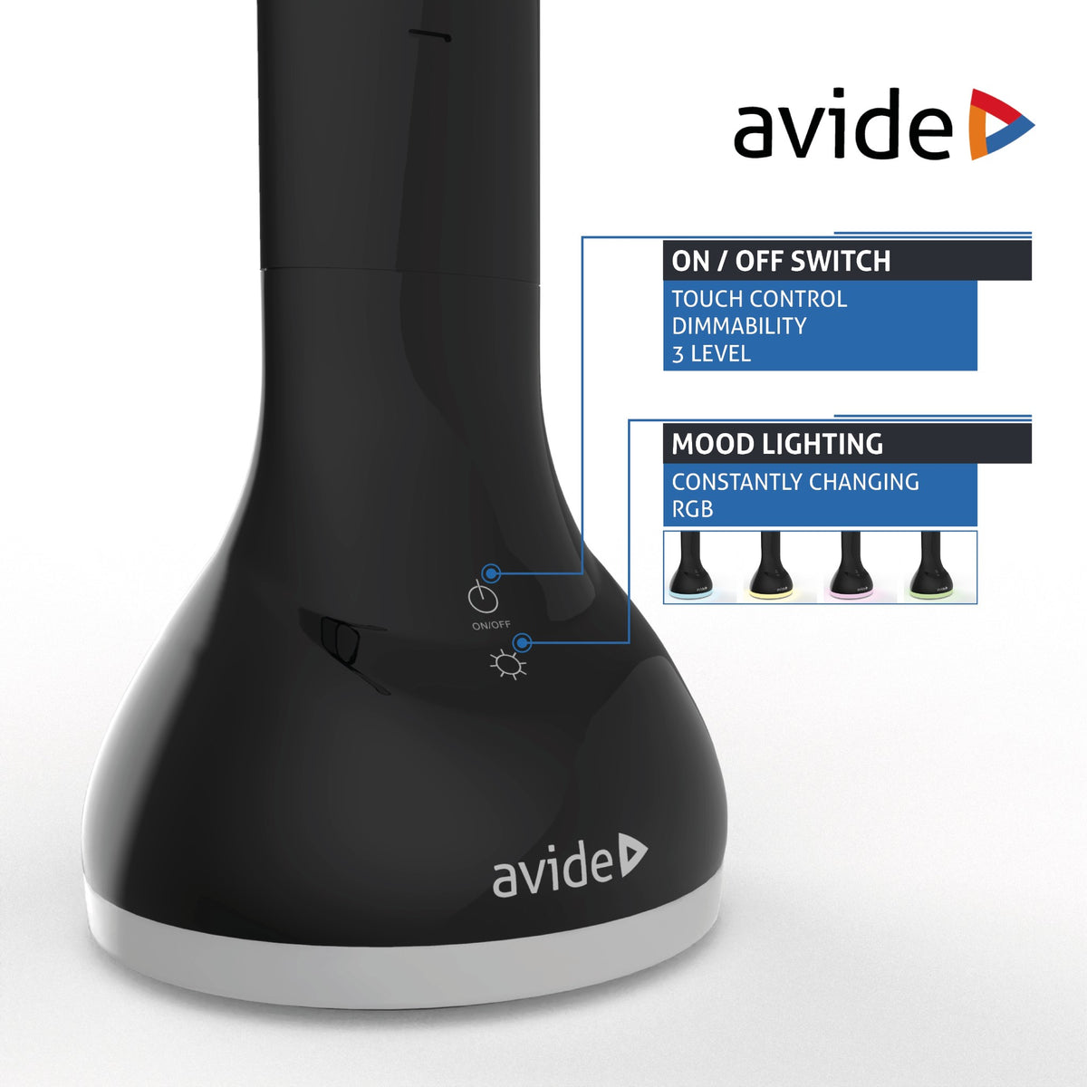 Avide 287804 Namizna svetilka Calendar LED RGB 4W NW 250 lm