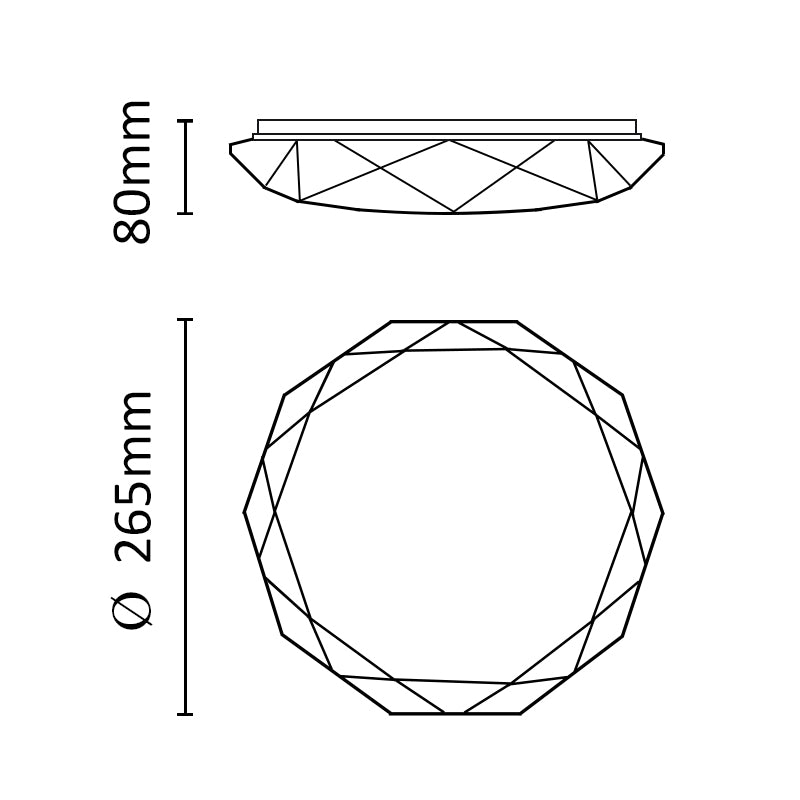 Asalite ASAL0190 Stropna svetilka Rosalia 18W 4000K 1350 lm
