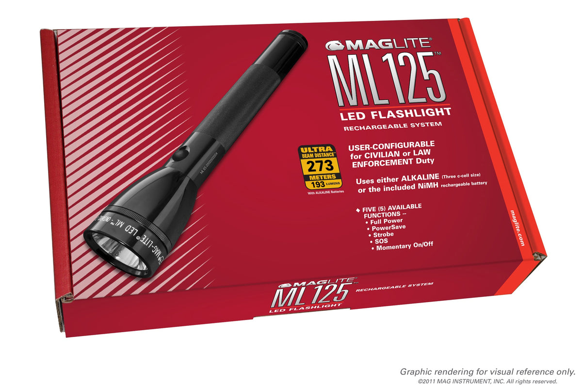 Maglite ML125-35014F Polnilna svetilka LED preveri škatlo!