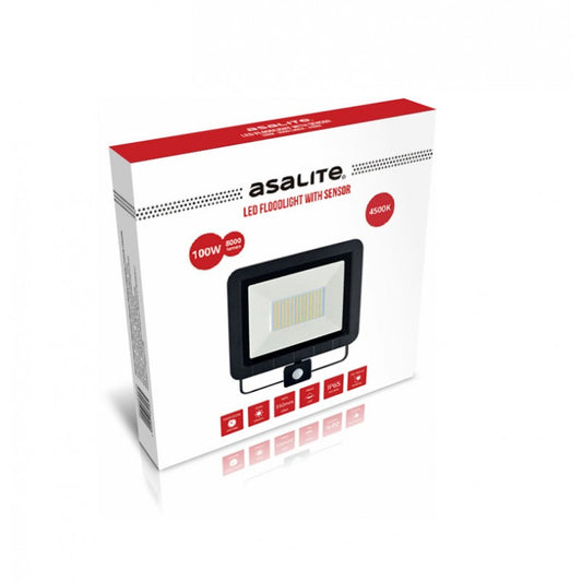 Asalite ASAL0135 Reflektor LED s senzorjem 100W 4500K 8000 lm